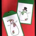 Snowman Tags