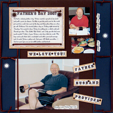 Father&#039;s Day 2007 1 page layout