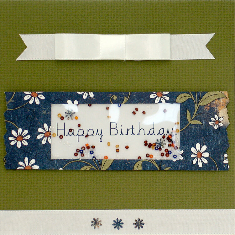 Happy Birthday 6X6 Card with Shaker Box