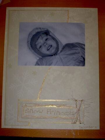 Snow Princess--scrapvivor week 3