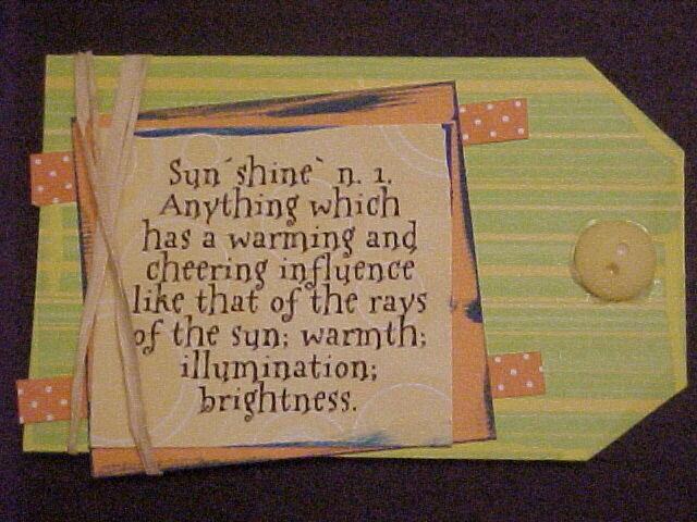 Sunshine definition tag swap