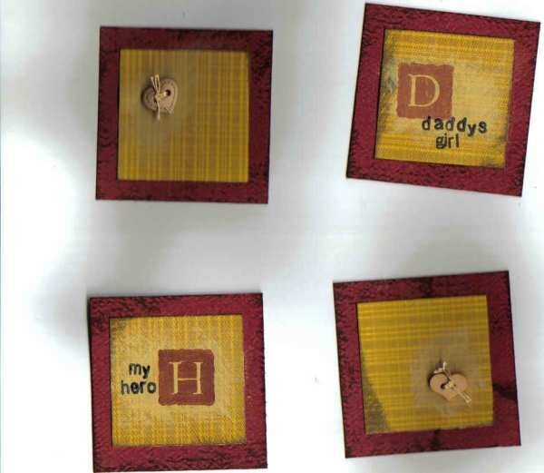 Daddy&#039;s Girl deco squares