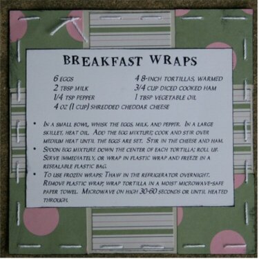 Recipe Card - Breakfast Wraps