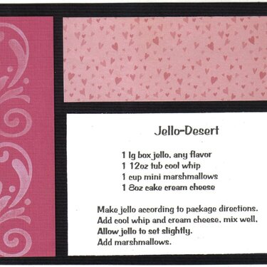 Recipe Card - Jello-Desert