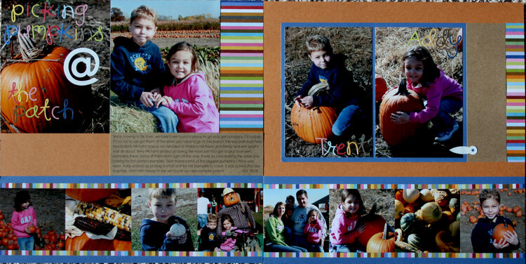 picking pumpkins @ the patch