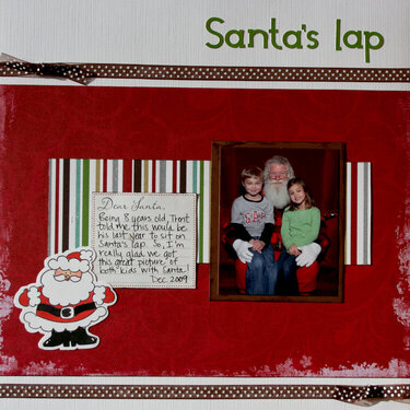 Santa&#039;s lap