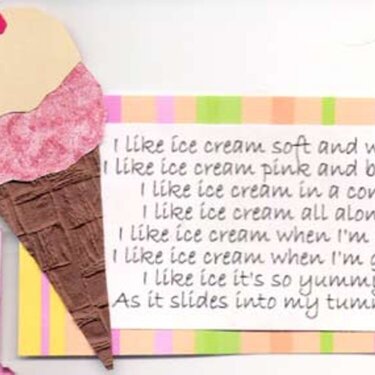 Ice Cream Swap - Matted Poem