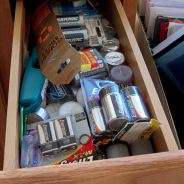 17. a junk drawer