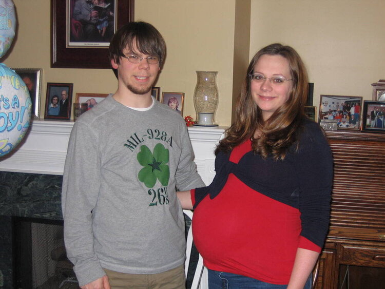 Joey and I - 37 weeks pregnant