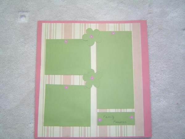 family memories - green and pink
