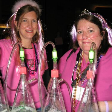 Kate &amp; Lori, at the Oxygen Bar