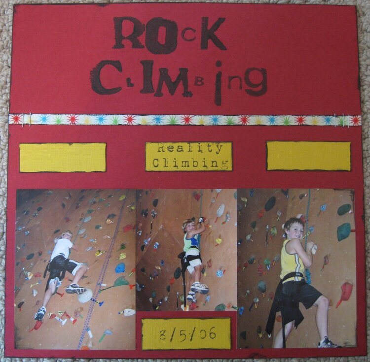 Rock Climbing at Reality Climbing