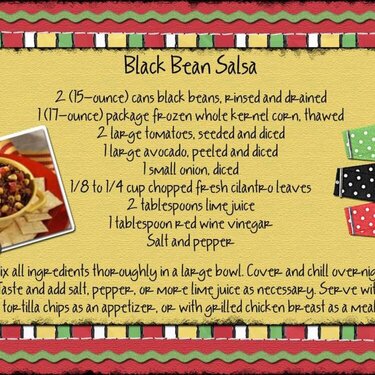 Black Bean Salsa recipe