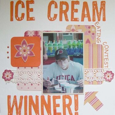 Ice Cream Eating Contest Winner
