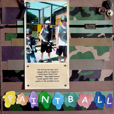 Paintball - October Scraplift Challenge