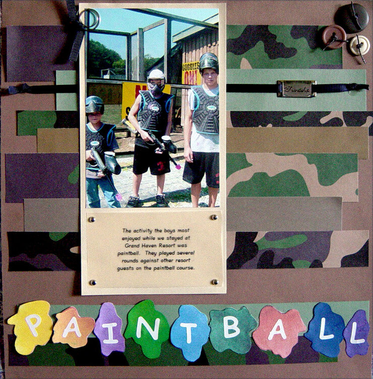 Paintball - October Scraplift Challenge