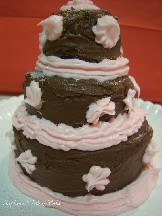 Valentine 3-Tiered Cake