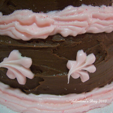 Valentine 3-Tiered Cake (close-up)