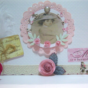 ~Vintage Lady Mother&#039;s Day Card