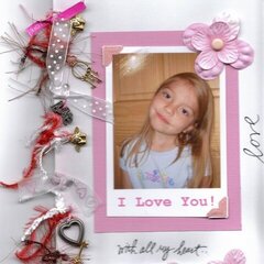 &quot;I LOVE YOU WITH ALL MY HEART&quot; VALENTINE'S DAY CARD