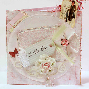 Shabby Chic Card Book Cover