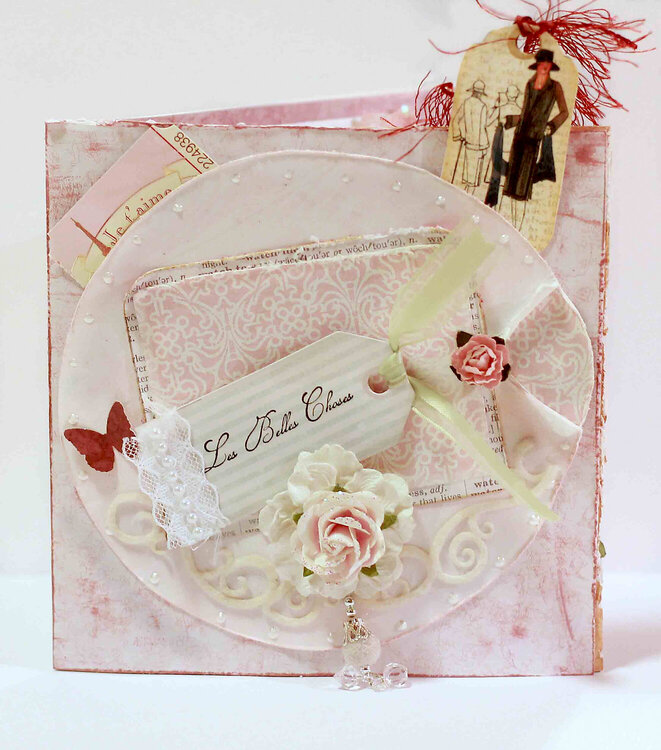 Shabby Chic Card Book Cover