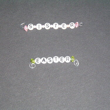Wire Words with Alpha beads