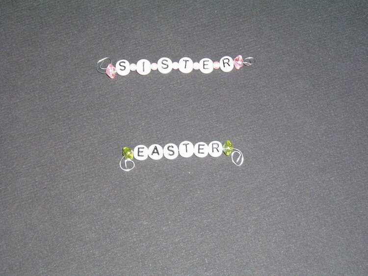 Wire Words with Alpha beads