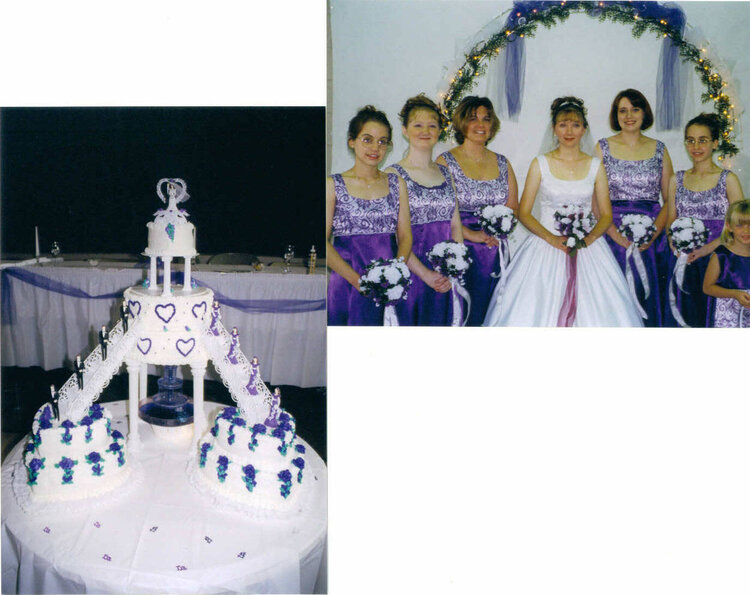wedding party &amp; cake