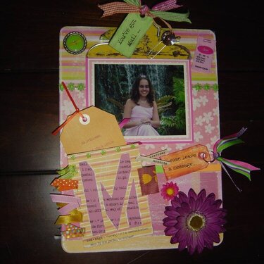 Altered clipboard photo frame