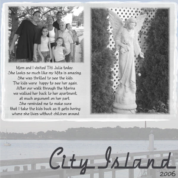 City Island, a visit to my great  aunt