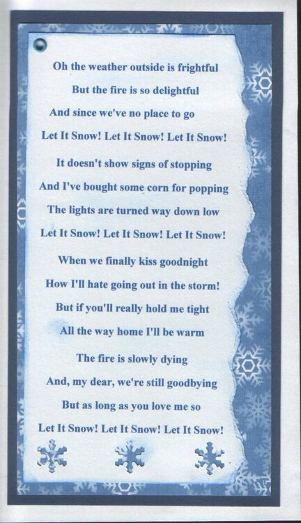 Let It Snow Poem