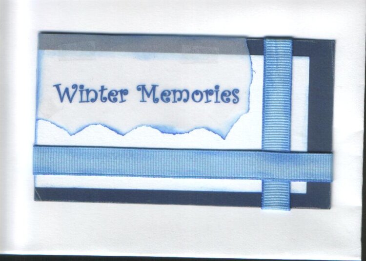 Winter Memories Label