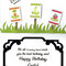 Farm girl birthday card