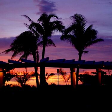 Sunset in Cancun