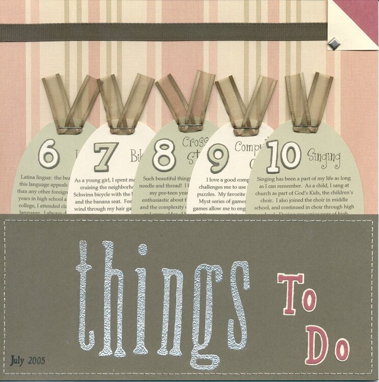 Book of Me - My 10 Favorite Things to Do page 2