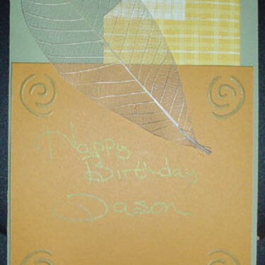 Jason&#039;s Birthday Card Front