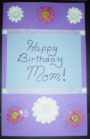 Mom&#039;s Birthday Card Front