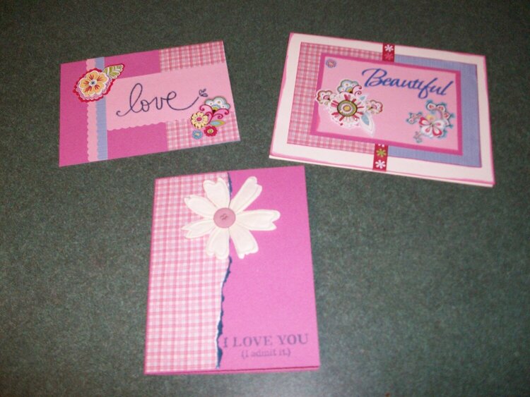 Valentine/Love Themed cards