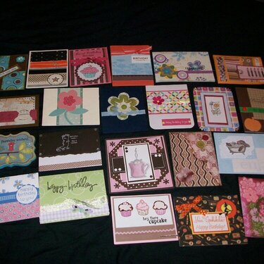 Birthday cards I received
