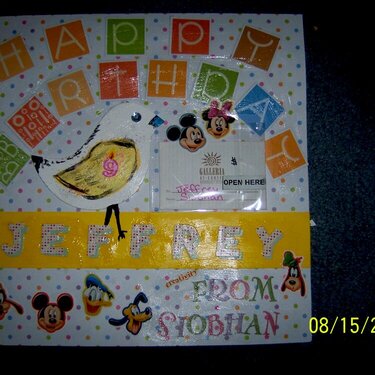 Birthday Card with Gifts Card LO