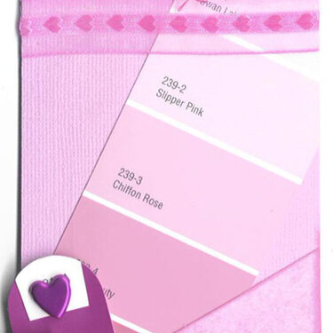 Paint Chip Tag: Pink