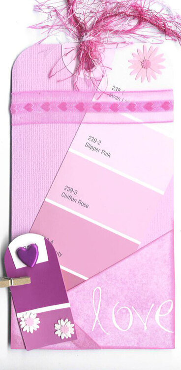 Paint Chip Tag: Pink