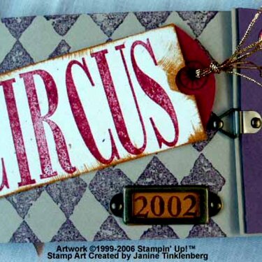 Circus Saddle Stitch Book