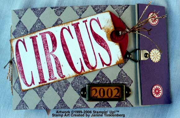 Circus Saddle Stitch Book