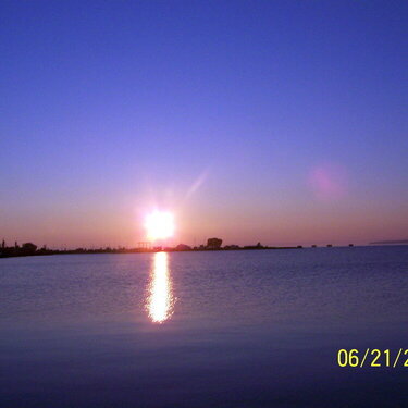 sunrise on the bay