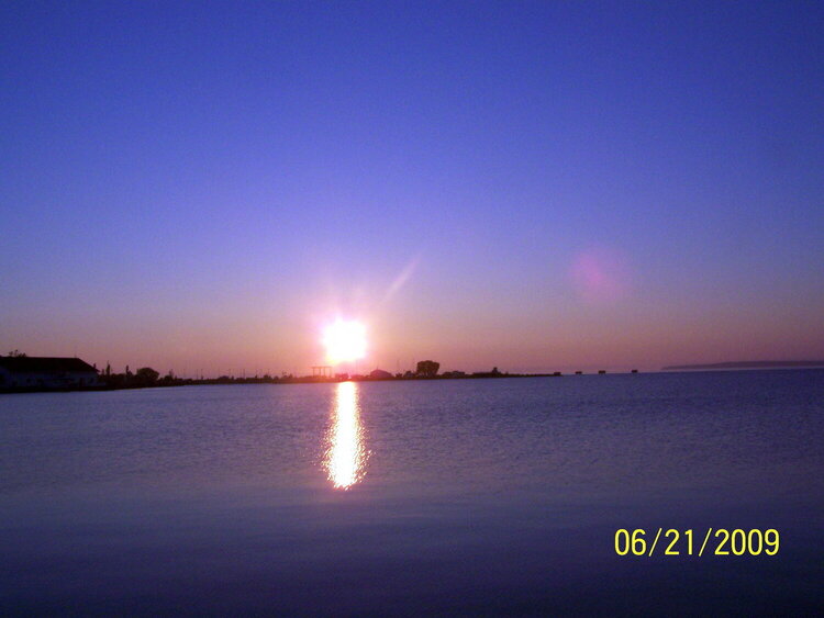 sunrise on the bay