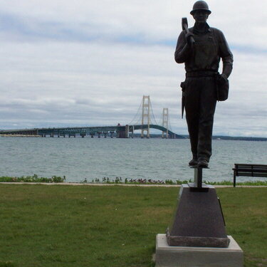 Iron Workers that built the Mackinaw bridge