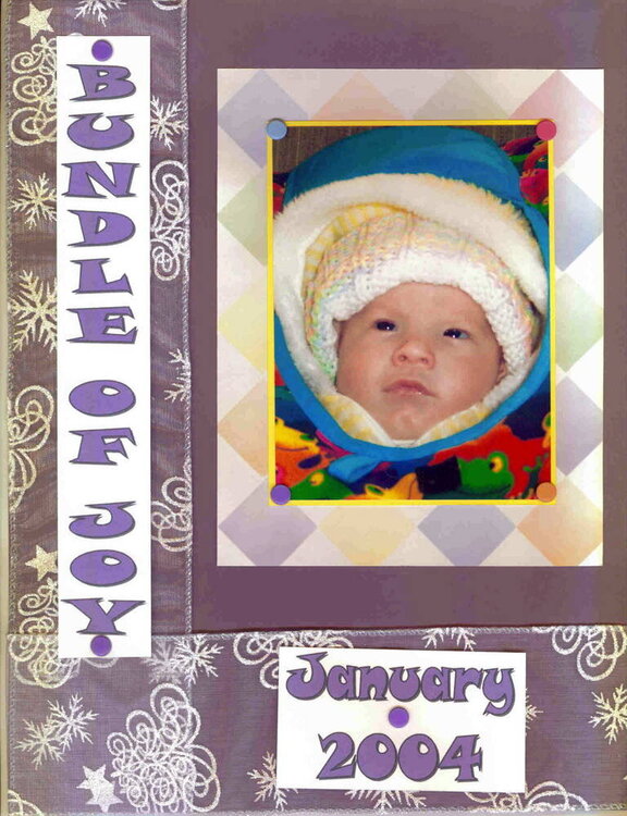 Emily one month old Jan 2004