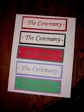 Ceremony Titles